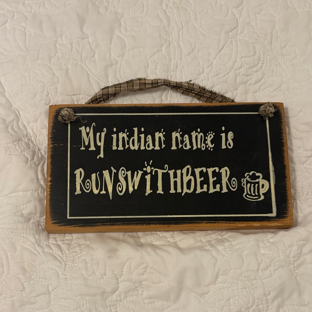 Black and White Novelty Sign